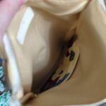 Rachel Pally Woman's Clutch Purse Fold Over Cream Floral Zip Faux Leather Canvas Photo 7