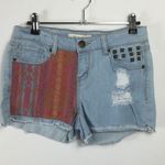 Forever 21 tribal print studded distressed raw hem Jeans Photo 2