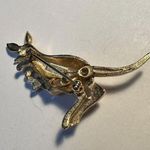 Signed Avon Brooch Pin Gold Tone Kangaroo Mom Figural Photo 6
