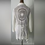 United States Sweaters White Crochet Cardigan - Photo 2