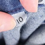 Vintage 80s 90s Forenza Sportswear Denim Maxi Skirt Size 10 Button Slit Pleated Blue Photo 5