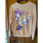 Hello Kitty  & Friends Kindness Matters Peach Pullover Crewneck Sweatshirt Size M Photo 1