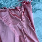 Adjustable Pink Satin Slip Dress Size XL Photo 3