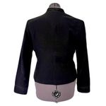 Carolina belle  Black Cotton Military Open Blazer, Size L Photo 1