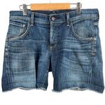 Citizens of Humanity  Denim Cutoff Shorts Blue Distressed Button Fly Womens 26 Photo 0