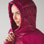 Lululemon Down Right Cozy Pullover Puffer Jacket Berry Rumble Winter Coat Size 4 Photo 2