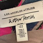 & Other Stories & Other Stories Abstract Print Colorful Strappy Wrap Mini V-Neck Dress Size 8 Photo 4