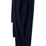 Chiciris Women’s Pants Paper Bag Tie Waist Slim Tapered Fit Black Size 2X Plus Photo 3