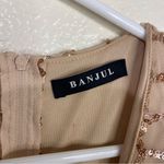BANJUL  Sequined Nude Bronze Midi Cocktail Dress Party Birthday Size Small Photo 7