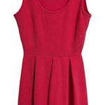 White Mark Mini Dress Womens Medium Pink Above Knee Ruffled Crepe Sleeveless NEW Photo 0