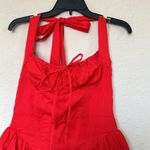 House Of CB  'Adabella' Italian Tomato Cotton‎ Halter Sundress NWOT size L Photo 11