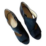 Balenciaga Paris Italian Ankle Leather Cutout Booties Open Toe Suede Pumps 39.5 Photo 7