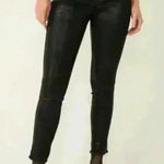 Free People We The Free High Rise Coated Skinny Jeans Size 25 Photo 0