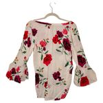 Old Navy  Red and Pink Floral Women's Blouse Photo 2