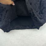 Fashion Bug Black suede sleeveless A-line silhouette dress Sz 10 Boat neckline Photo 2