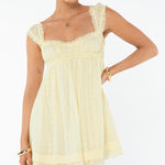 Princess Polly  Carlita Mini Dress Yellow Photo 0