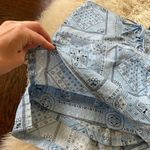 Vintage y2k bandana print lace front skort 2000s Zoey Beth Blue Size M Photo 2