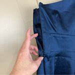 Guess by Marciano Los Angeles Dark Blue One Shoulder Peplum Dress 0 Photo 6