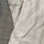 Christian Dior Rare 60s Vintage  Leather Gloves Silk Lined Sz Small Ivory Cream Photo 7