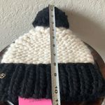 Kate Spade : Black & White Knit Colorblock Beanie- 100% Wool- One Size Photo 15