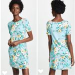 Yumi Kim  | Teal Floral T-shirt Dress Sz XS Photo 1