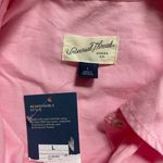 Universal Threads Cotton Pink Midi Shirt‎ Dress with Cinched Waist Long Sleeves Buttons Size Large Photo 5