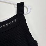 J.Crew  Black Crochet Sweater Knit Tank Top Women’s Small Photo 2