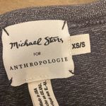 Michael Stars  for Anthropologie gray knit‎ metallic thread quarter sleeve blouse Photo 2