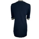 St. John Vintage Black Nautical V Neck Button Front Santana Knit Top Size 8 Photo 4