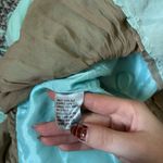 Muse Teal Silk Flowy Top Blue Size 14 Photo 3