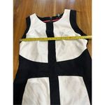 Willi Smith  Black/White Color Blocked Sleeveless Shift Dress Size 8 Photo 5