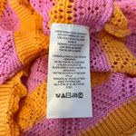 Free People  NWT Benny Knit Striped Crochet Knit Cropped Cardigan Sweater M Photo 6