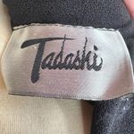 Tadashi  Black Mesh Detail Long Sleeve Dress Size 8 Photo 5