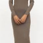 T Alexander Wang Knit Longsleeve Maxi Bodycon Dress in Grey Sz XS Gray Photo 1
