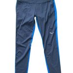 Saucony  Dark Blue Leggings with Blue Stripe S Photo 0