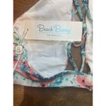 Beach Bunny High Neck Halter Bikini Top Swim Floral Topical Size XL Pink Photo 2