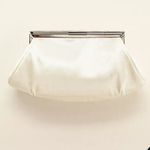 David’s Bridal Soft Pleated Clutch with Crystal Clasp NWT Photo 1