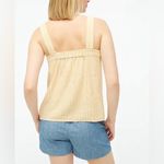 J. Crew Factory Orange and White Striped Linen Blend Button Front Tank Size XS Photo 1