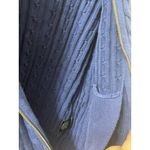 Ralph Lauren Y2K Lauren Cable Knit Full Zip Sweater XS Gold Crest Jacket NAVY Photo 6