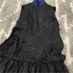 Ricki Lang for Nuit Blue Metallic and Velvet Mockneck Vintage VTG Size 8 Photo 8