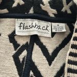 Vintage Flashback‎ Retro 80s 90s Southwestern Aztec Tapestry Cropped Jacket Black Size M Photo 3