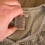 Adrianna Papell Evening Beaded Silk Jacket Silver Sequin Size M Photo 8