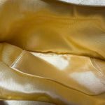 American Vintage Beaded Butter Yellow Kisslock Clutch Photo 4