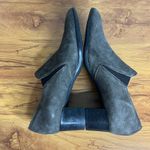 Munro  Annee Suede Heel Pump Size 8.5 N Narrow Taupe Gray Zipper Booties NEW‎ Photo 5