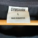 Gymshark  Long Sleeve Black‎ Cropped Sweatshirt Size Large Activewear Streetwear Photo 1