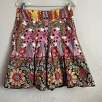 CAbi Ashbury Multi Media Retro Floral A line Skirt Photo 0