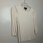 Premise  Cream Long Sleeve Top with Ruffle Detail Photo 1