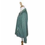 Avalanche Sweatshirt Green 1/4 Snap Pockets Cotton Camp Hike Size Large Womens Photo 2