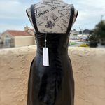 Jonathan Simkhai Standard Abra patent crinkle vegan leather bustier dress XS NWT Black Photo 7