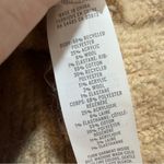 Aerie Teddy Boucle fuzzy soft V-neck sweater tan women's L oversized wool blend Photo 7